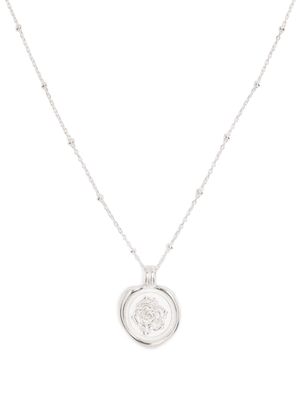 DOWER AND HALL Wild Rose Talisman silver necklace