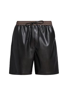 Doxxi Faux Leather Shorts