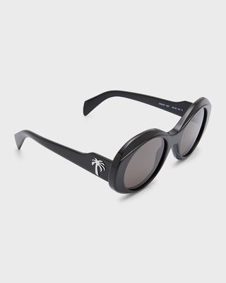 Doyle Acetate Oval Sunglasses