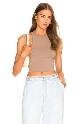 Dr. Denim Lara Tank in Tan