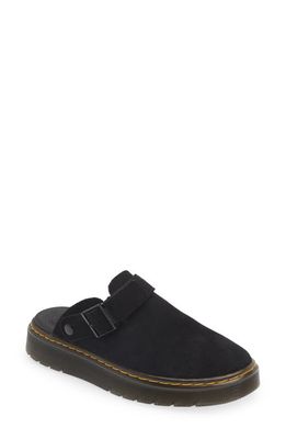 Dr. Martens Carlson Convertible Slingback Platform Mule in Black Eh Suede