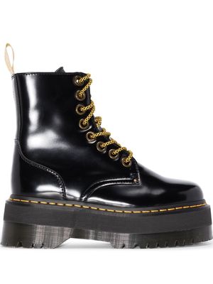 Dr. Martens high-shine finish lace-up boots - Black