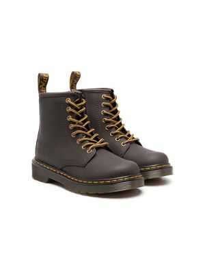 Dr. Martens Kids 1460 leather lace-up boots - Brown