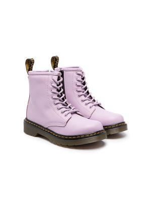Dr. Martens Kids 1460 leather lace-up boots - Purple