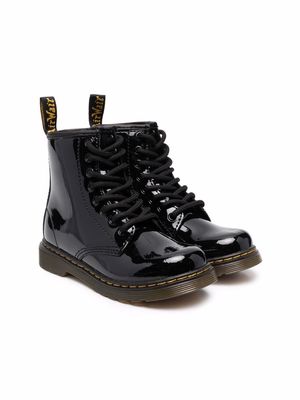 Dr. Martens Kids 1460 patent leather ankle boots - Black