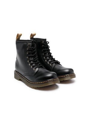 Dr. Martens Kids Juniors lace-up boots - Black