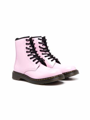 Dr. Martens Kids TEEN lace-up boots - Pink