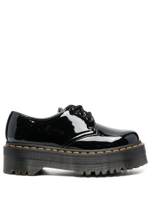 Dr. Martens Quad platform leather lace-up shoes - Black