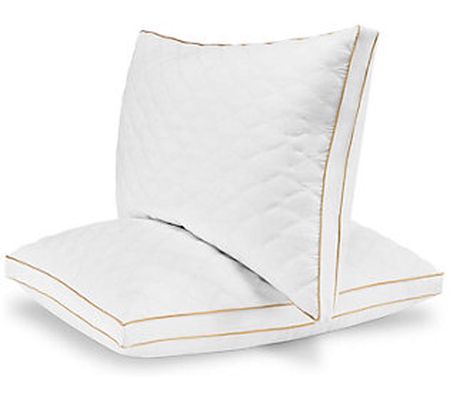 Dr Pillow Italian Luxury Quilted Pillow - Queen , Set of 2
