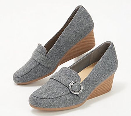 Dr. Scholl's Buckle Heeled Loafers - Brooke