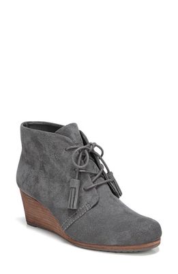 Dr. Scholl's Dakota Lace-Up Bootie - Wide Width Available in Dark Grey