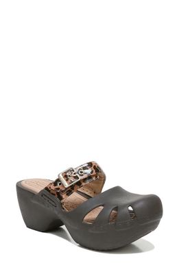 Dr. Scholl's Dance On Clog in Brown Leopard Faux Leather