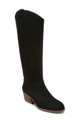 Dr. Scholl's Lovely Knee High Wedge Boot in Black