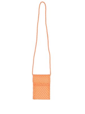 DRAGON DIFFUSION interwoven-design phone-case bag - Orange