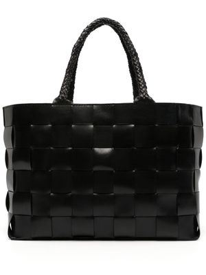 DRAGON DIFFUSION Japan interwoven leather tote bag - Black