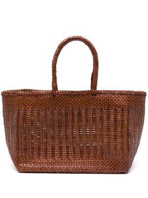 DRAGON DIFFUSION large Bali Basket tote bag - Brown