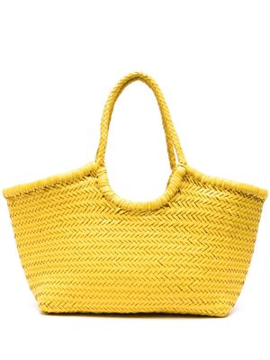 DRAGON DIFFUSION large Nantucket leather tote bag - Yellow