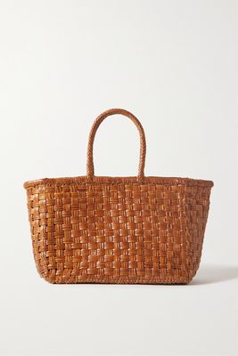 Dragon Diffusion - Large Woven Leather Tote - Brown