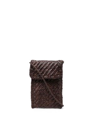 DRAGON DIFFUSION leather cross-body bag - Brown