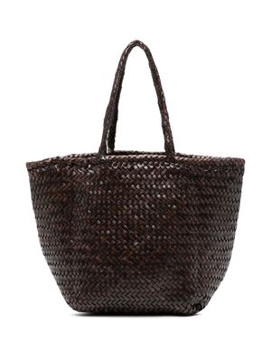DRAGON DIFFUSION small Grace Basket tote bag - Brown