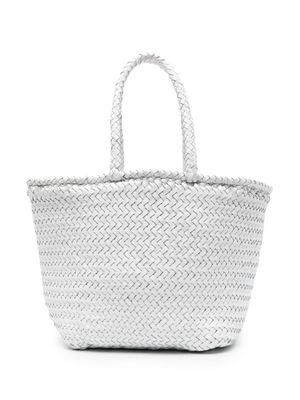 DRAGON DIFFUSION small Grace Basket tote bag - White