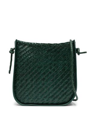 DRAGON DIFFUSION Wanaka interwoven leather bag - Green