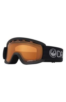 DRAGON Kids' Lil D Base 44mm Snow Goggles in Charcoal Ll Amber