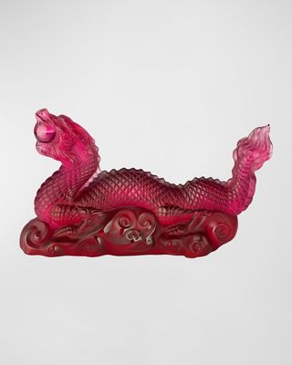Dragon Tianlong Sculpture, Red