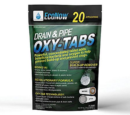 Drain & Pipe Oxy-Tabs Buildup Remover & Drain C leaner Tablets