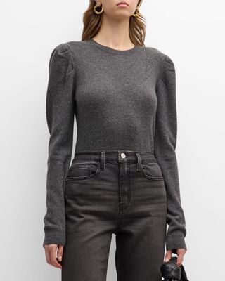 Draped Cashmere-Wool Sweater