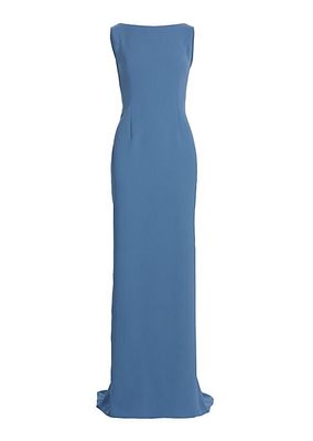 Draped Cowl Sleeveless Gown