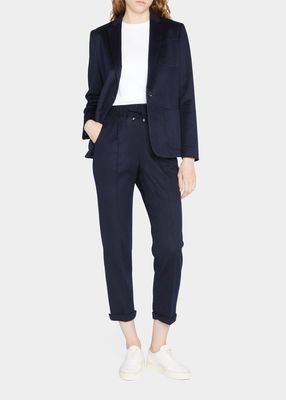 Drawstring Cashmere Trousers
