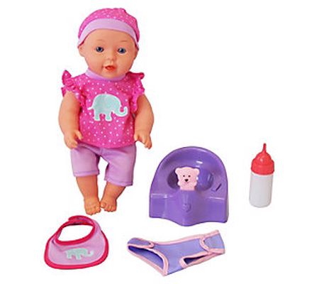Dream Collection 12" Baby Doll with Musical Pot ty