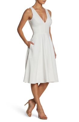 Dress the Population Catalina Fit & Flare Cocktail Dress in Off White at Nordstrom, Size X-Small