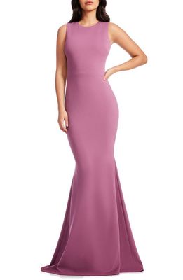 Dress the Population Leighton Sleeveless Mermaid Evening Gown in Orchid