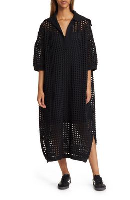 Dressed in Lala Be Bold Oversize Knit Dress in Black