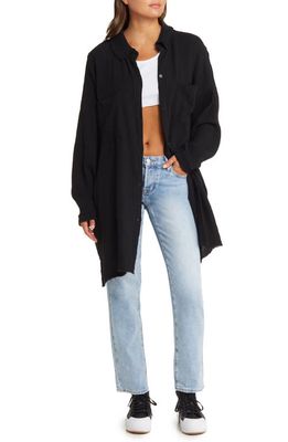 Dressed in Lala Lala Made Me Do It Oversize Shirt in Black