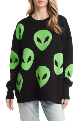 Dressed in Lala Too Cool For You Oversize Sweater in Black