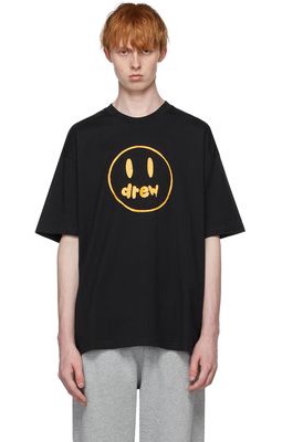 drew house SSENSE Exclusive Black Painted Mascot T-Shirt