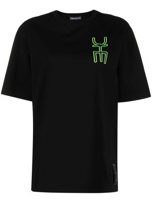 DRHOPE logo-embroidered cotton T-shirt - Black