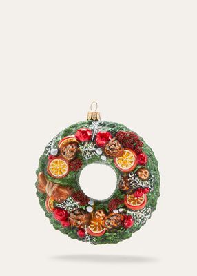 Dried Fruit Wreath Christmas Ornament