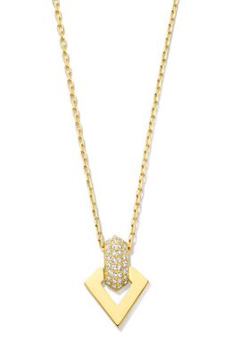 DRIES CRIEL Brute Pavé Diamond Pendant Necklace in Yellow Gold