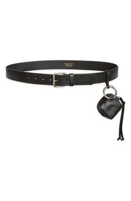 Dries Van Noten AirPods Pouch Leather Belt in 900 - Black