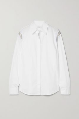 Dries Van Noten - Bead-embellished Cotton-poplin Shirt - White