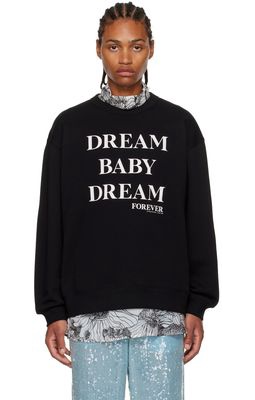 Dries Van Noten Black 'Dream Baby Dream Forever' Sweatshirt