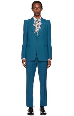 Dries Van Noten Blue Neapolitan Suit