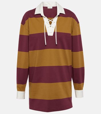 Dries Van Noten Colorblocked cotton-blend sweatshirt