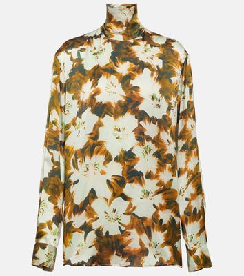 Dries Van Noten Contisy floral floral silk top