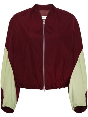 DRIES VAN NOTEN cropped bomber jacket - Red
