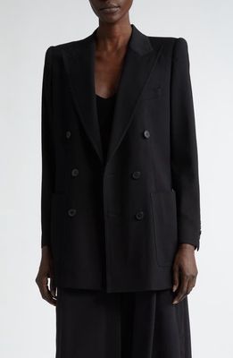 Dries Van Noten Double Breasted Blazer in Black